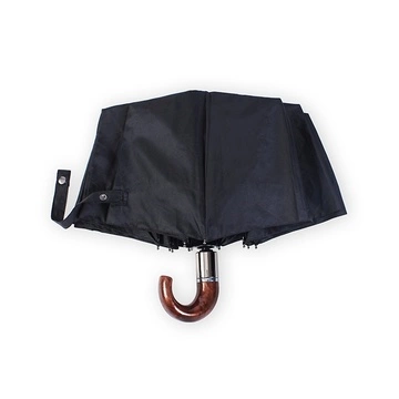 Automatic Folding Windproof Men Hook Handle Umbrellas