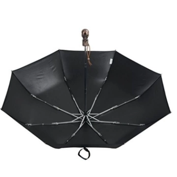 三折金属骷髅雨伞万圣节应用