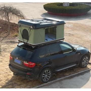Hard Shell Camper Trailer Rooftop Tent with Rack