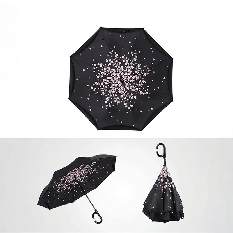 Big C Handle Inverted Men Umbrella