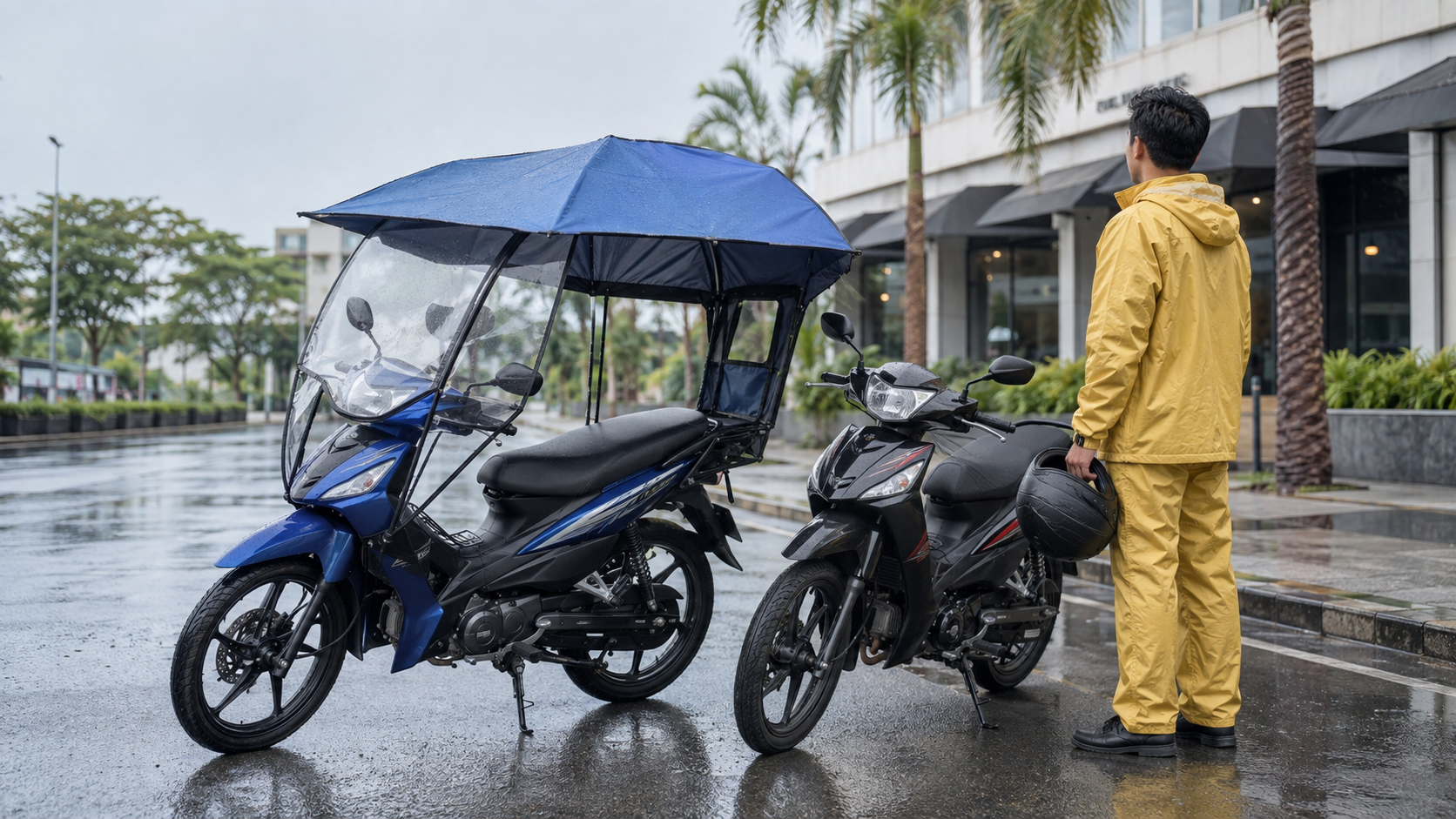 Motorcycle Umbrella Canopy vs Rain Suit: Which Works Better?