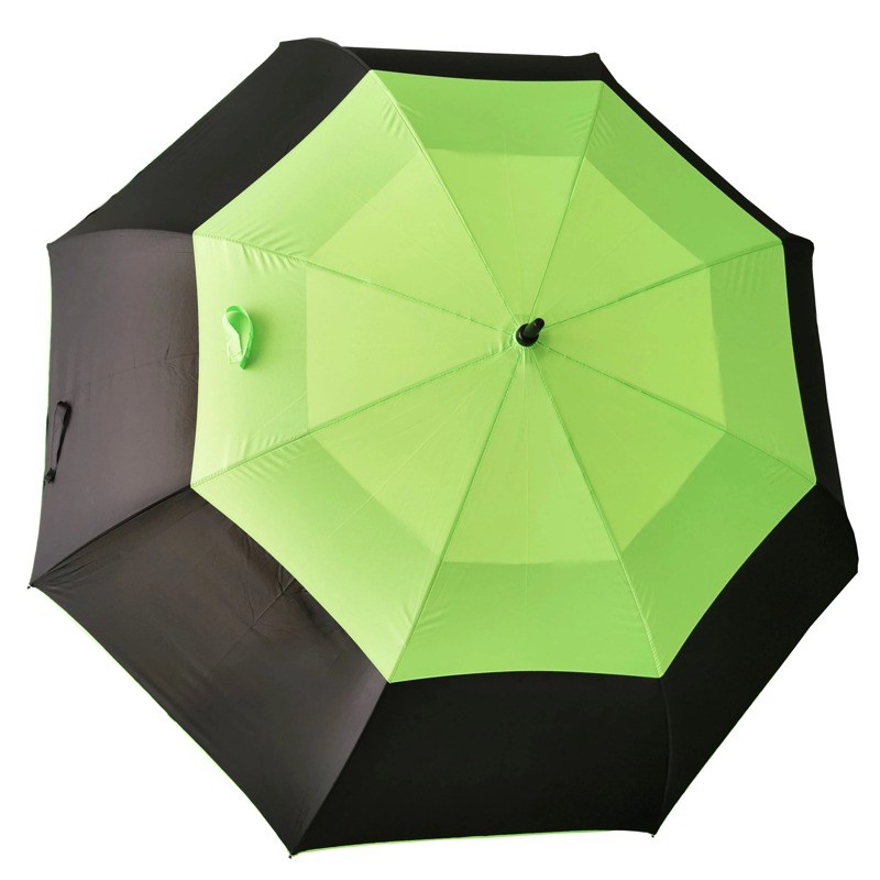 36 Inch Double Layer Auto Open Fiberglass Golf Umbrella