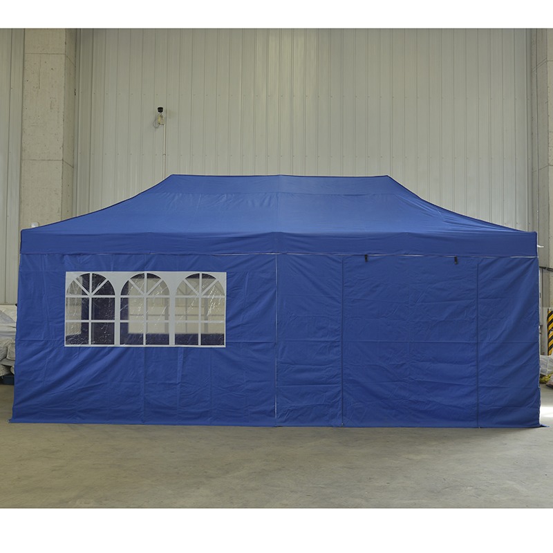 3x6m Steel Folding Canopy Tent with Four Sidewalls