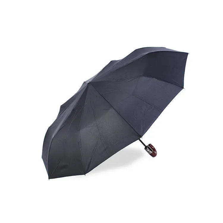 Automatic Folding Windproof Hook Handle Men Umbrella