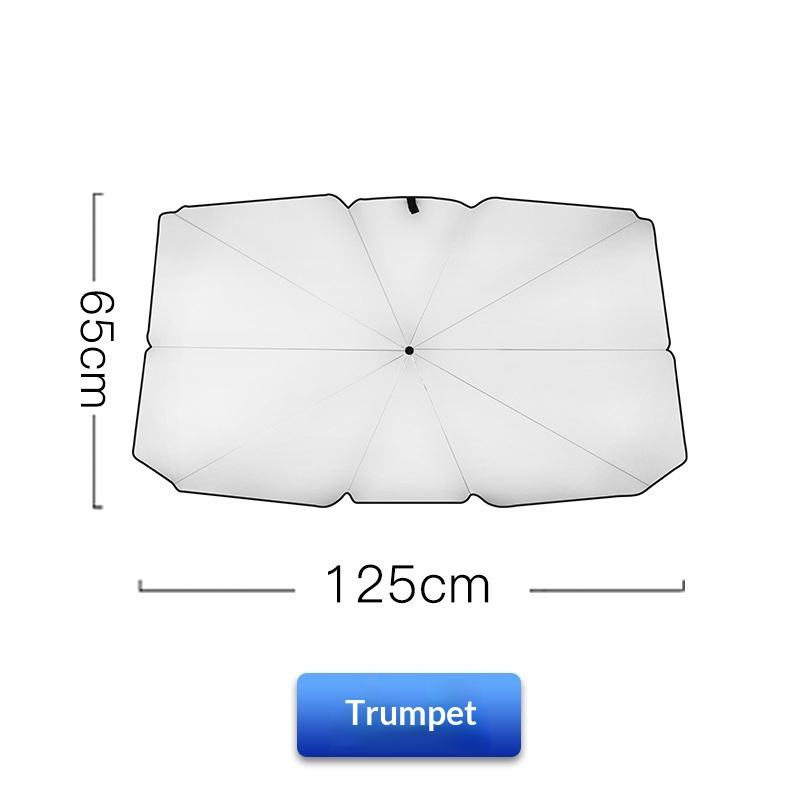 Cross‑border Car Sunshade Umbrella, Titanium‑silver Coating, Super Sun Protection Heat Insulation