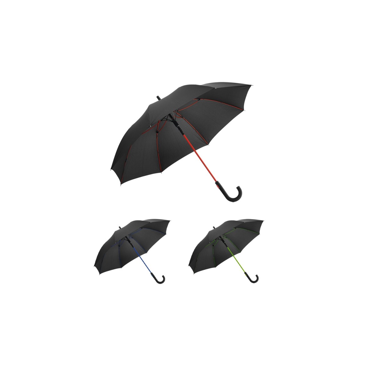 Custom 104cm Auto-Open Promotional Umbrella with Coloured Fiberglass Frame