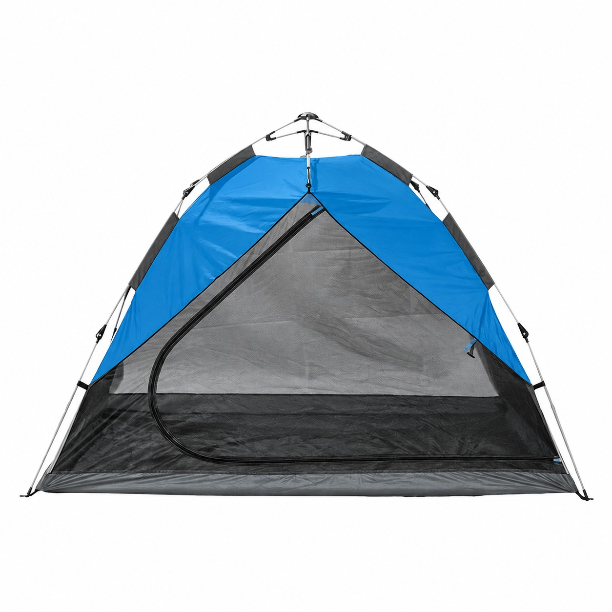 Custom 200 × 200 cm Instant Park Tent with Silver-Coated Canopy