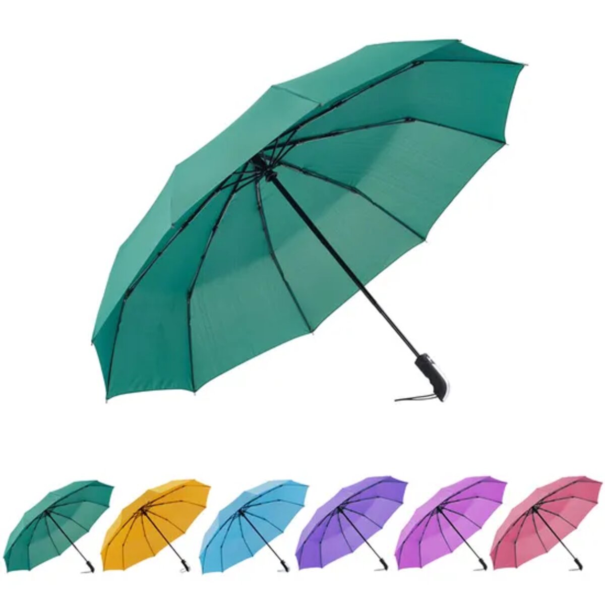 Custom 23 Inch 10-Rib Fully Automatic 3-Fold Umbrella