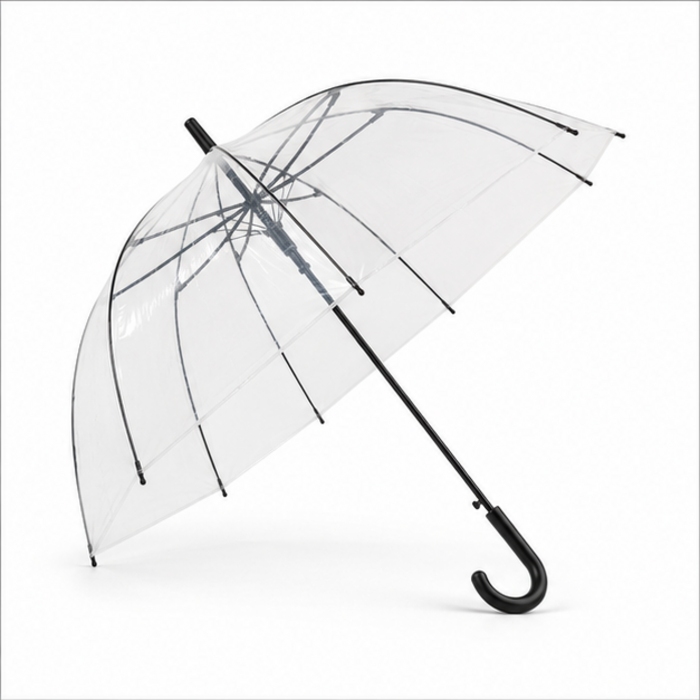Custom 23-Inch Transparent PVC Birdcage Umbrella