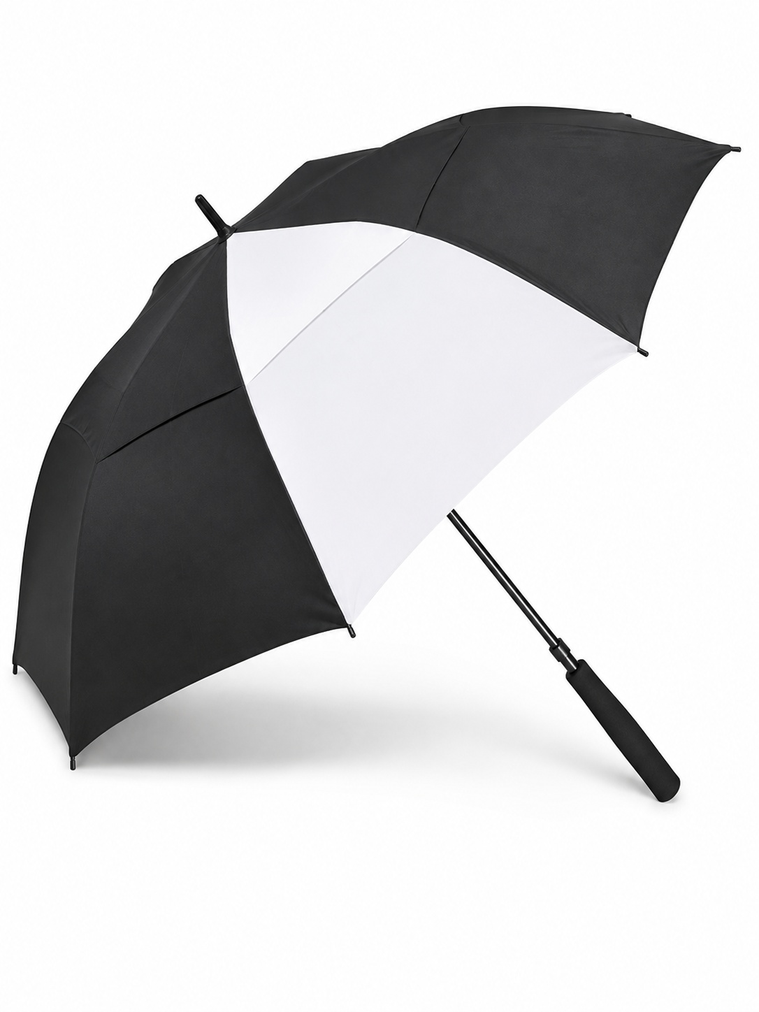 Custom 27-Inch Automatic Golf Umbrella with Logo Print Panels