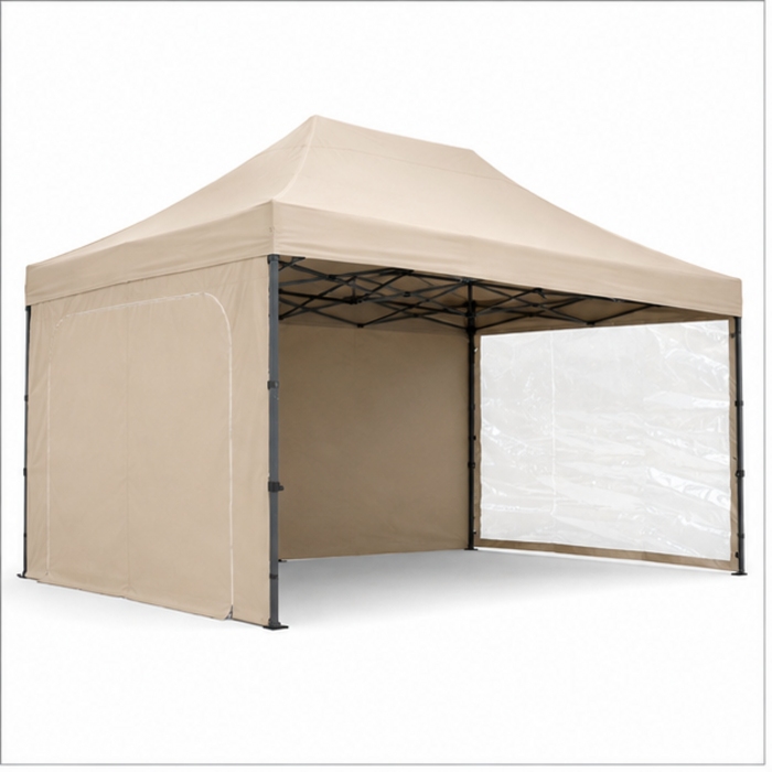 Custom 3×4.5m Folding Event Canopy with Sidewalls