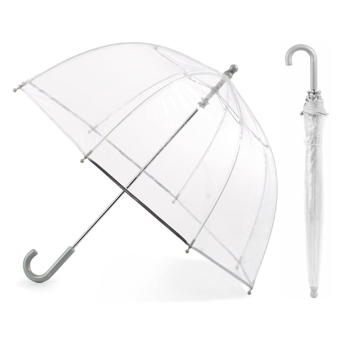 Custom 36-Inch Child-Sized Clear Dome Safety Umbrella