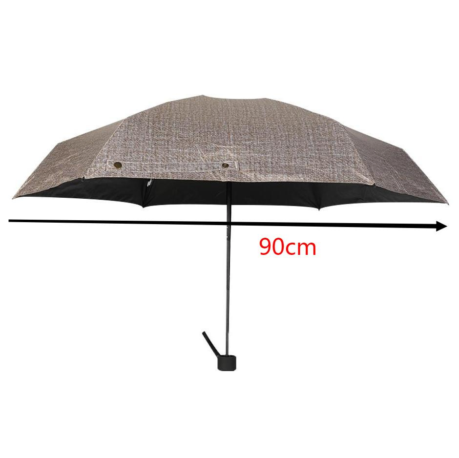 Custom 5 Fold Mini UV Umbrella with Black Coating