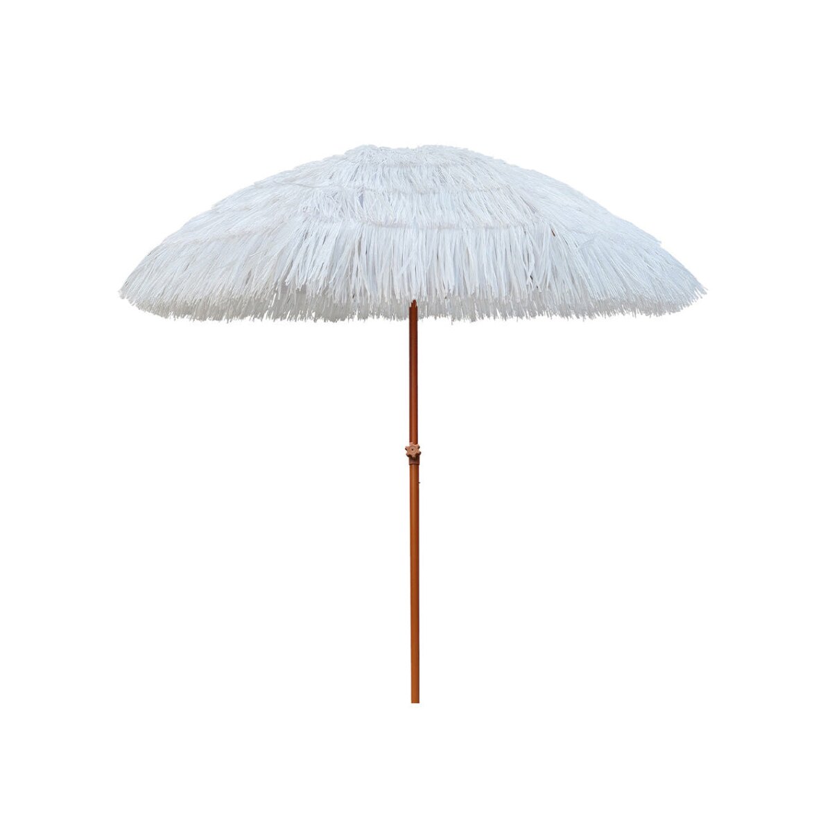 Custom 7.5FT Compact Tiki Patio Umbrella with Tilt and Ten Fiberglass Ribs