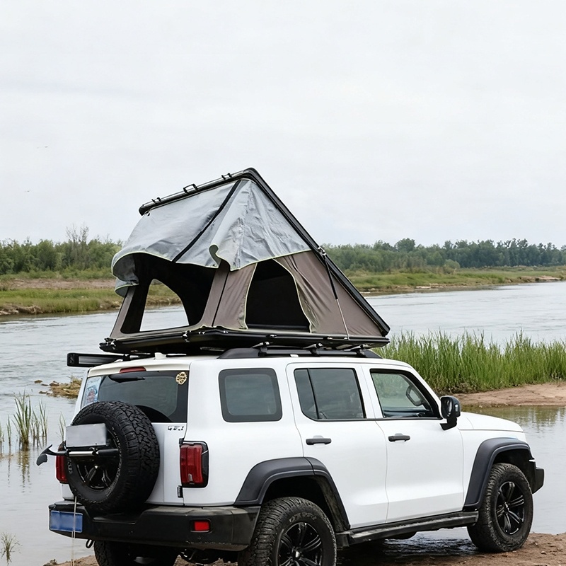 Custom Hard-Shell Rooftop Tent with Aluminium Ladder