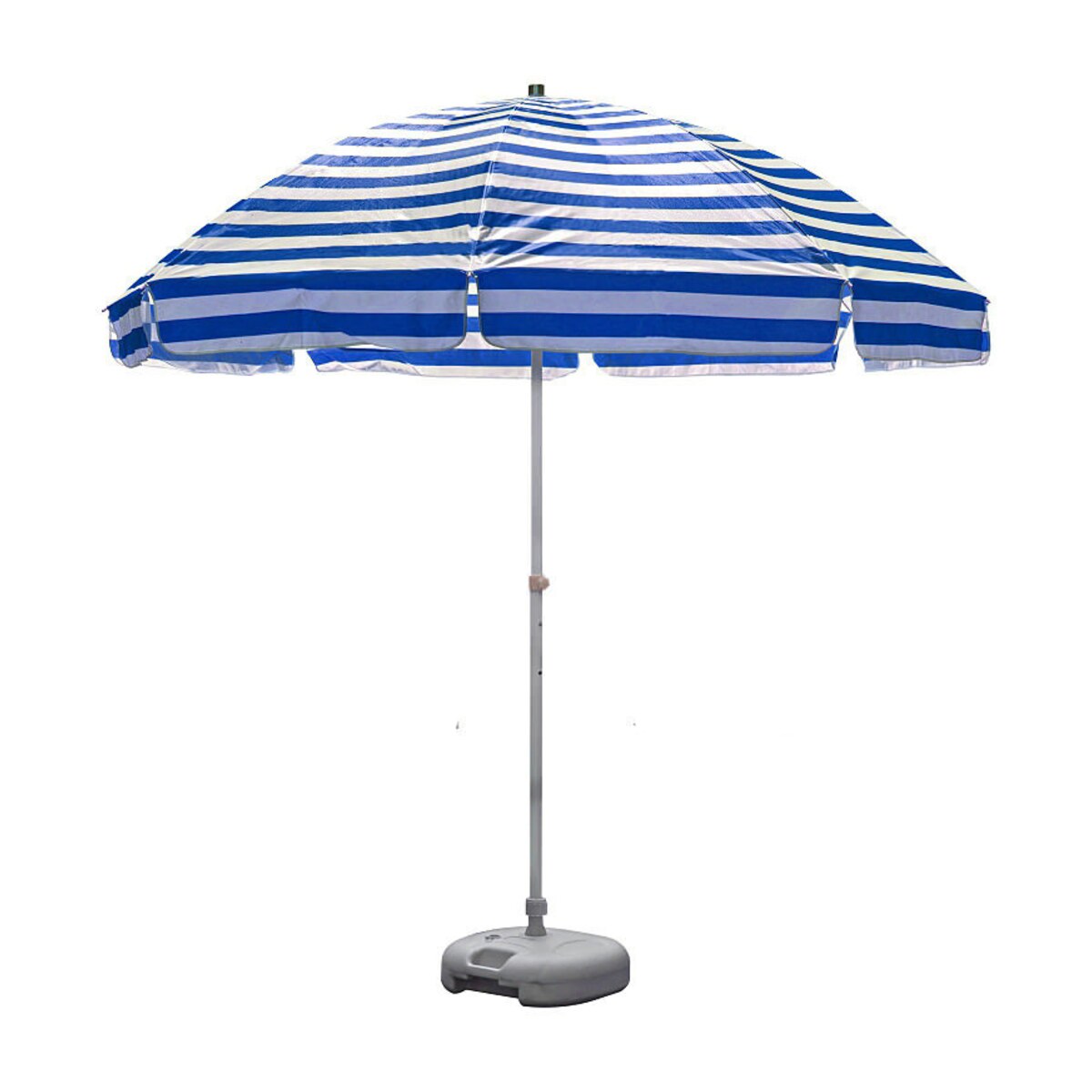 Custom Striped Tilt Beach Umbrella with Aluminium Pole