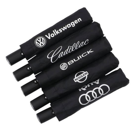 Full Automatic 3 Folding Umbrella Windproof Travel Advertising Umbrella