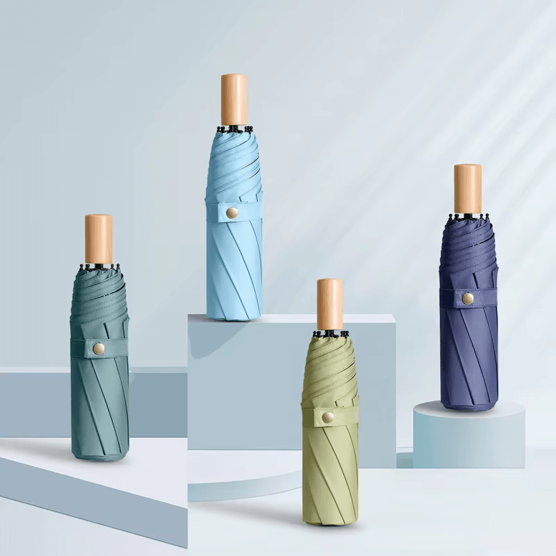 Minimalist Three-fold Sun Rain Umbrella