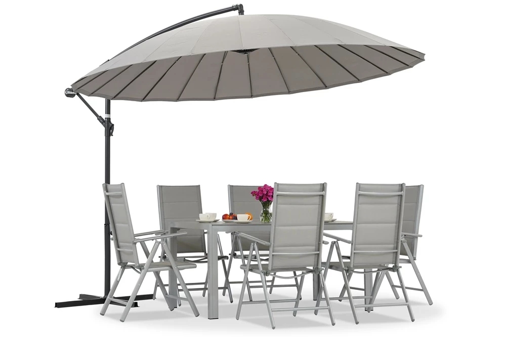 Patio umbrella, 3-meter diameter, anthracite
