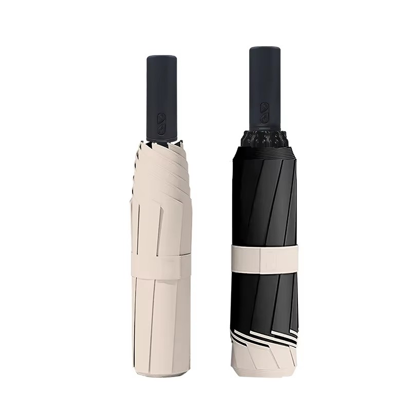 Smart Electric Fully Auto 3-Fold Umbrella, Waterproof UV Protection for Men