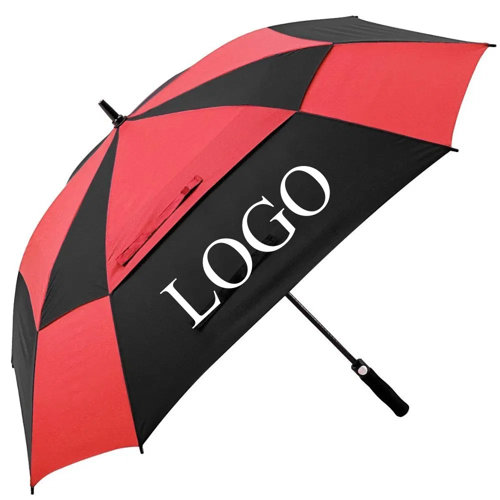 Square Double-Canopy Golf Umbrella with Automatic Opening