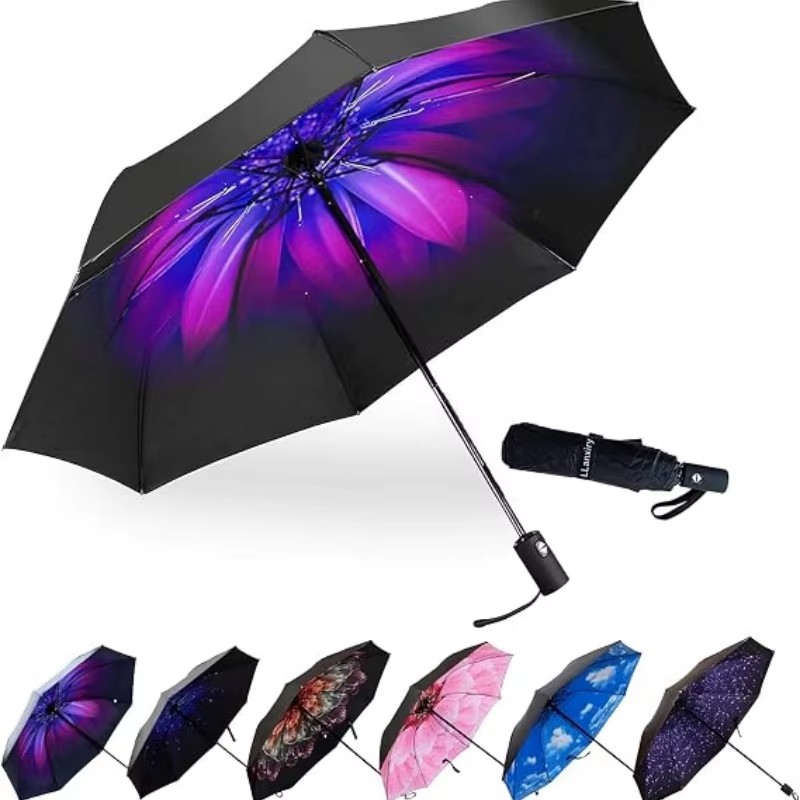 Versatile Colors Automatic Folding Umbrella