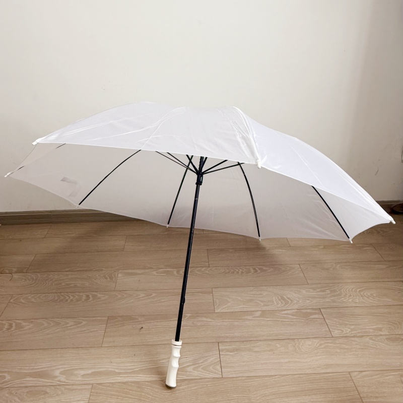White Advertising Straight Umbrella