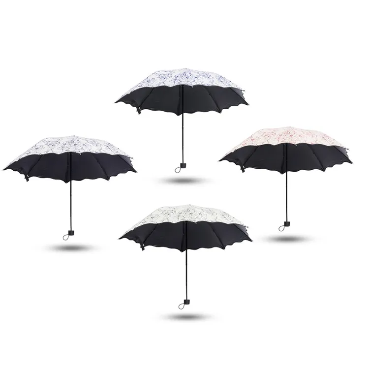 Anti-UV Windproof Flower Women Umbrella