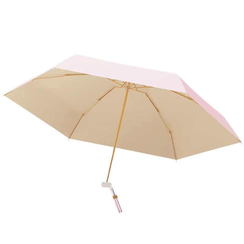 Womens Lightweight 5-Fold Manual Sun Umbrella